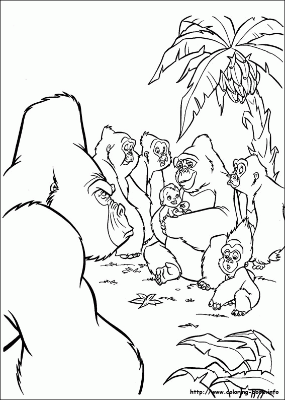 Tarzan kolorowanki